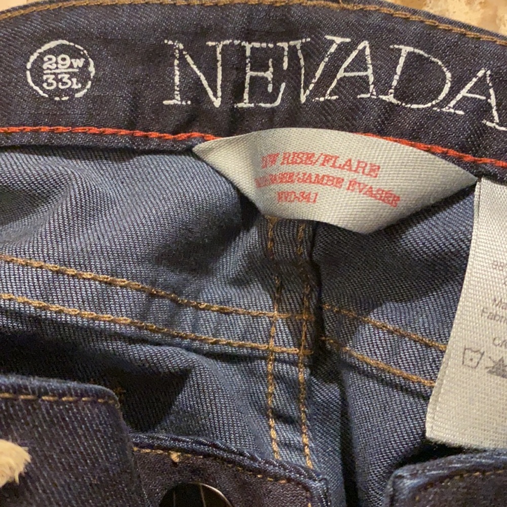 Nevada Low Rise Flare Classic Staple Basic Jeans - Picture 6 of 7